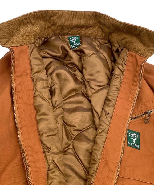 South2 West8（サウスツー ウエストエイト）South2 West8 (サウスツー ウエストエイト) ジャケット　コットンキャンバス ワークジャケット オレンジ サイズ:Mの古着・服飾アイテム