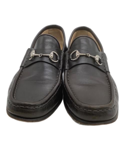 GUCCI（グッチ）GUCCI (グッチ) ホースビットローファー ブラウン サイズ:25.5の古着・服飾アイテム