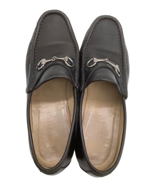 GUCCI（グッチ）GUCCI (グッチ) ホースビットローファー ブラウン サイズ:25.5の古着・服飾アイテム