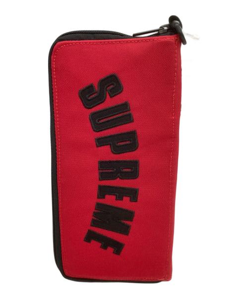THE NORTH FACE（ザ ノース フェイス）THE NORTH FACE (ザ ノース フェイス) SUPREME (シュプリーム) ポーチ ARC LOGO ORGANIZER 19SS レッド×ブラック 未使用品の古着・服飾アイテム