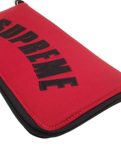 THE NORTH FACE（ザ ノース フェイス）THE NORTH FACE (ザ ノース フェイス) SUPREME (シュプリーム) ポーチ ARC LOGO ORGANIZER 19SS レッド×ブラック 未使用品の古着・服飾アイテム