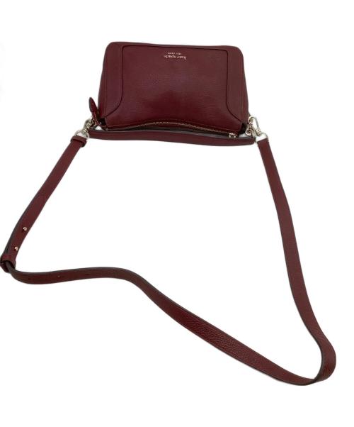 Kate Spade（ケイトスペード）Kate Spade (ケイトスペード) ショルダーバッグ クラッシュ ぺブル ボルドーの古着・服飾アイテム