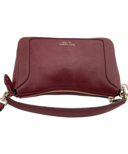 Kate Spade（ケイトスペード）Kate Spade (ケイトスペード) ショルダーバッグ クラッシュ ぺブル ボルドーの古着・服飾アイテム