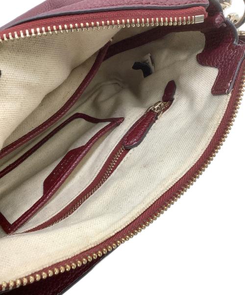 Kate Spade（ケイトスペード）Kate Spade (ケイトスペード) ショルダーバッグ クラッシュ ぺブル ボルドーの古着・服飾アイテム