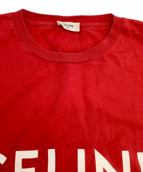 CELINE（セリーヌ）CELINE (セリーヌ) 半袖Tシャツ　21SS レッド サイズ:Mの古着・服飾アイテム