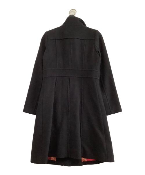 BLUE LABEL CRESTBRIDGE（ブルーレーベルクレストブリッジ）BLUE LABEL CRESTBRIDGE (ブルーレーベルクレストブリッジ) スタンドカラーコート ブラック サイズ:36の古着・服飾アイテム