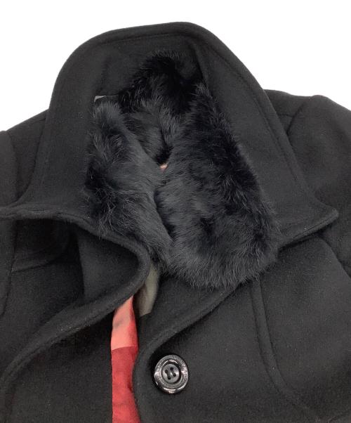 BLUE LABEL CRESTBRIDGE（ブルーレーベルクレストブリッジ）BLUE LABEL CRESTBRIDGE (ブルーレーベルクレストブリッジ) スタンドカラーコート ブラック サイズ:36の古着・服飾アイテム