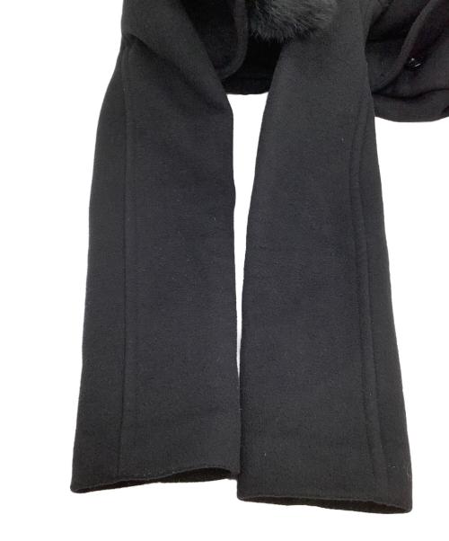 BLUE LABEL CRESTBRIDGE（ブルーレーベルクレストブリッジ）BLUE LABEL CRESTBRIDGE (ブルーレーベルクレストブリッジ) スタンドカラーコート ブラック サイズ:36の古着・服飾アイテム