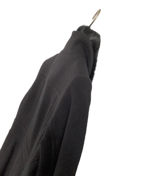 BLUE LABEL CRESTBRIDGE（ブルーレーベルクレストブリッジ）BLUE LABEL CRESTBRIDGE (ブルーレーベルクレストブリッジ) スタンドカラーコート ブラック サイズ:36の古着・服飾アイテム