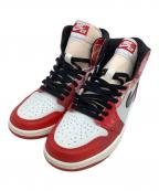 NIKEナイキ）の古着「ハイカットスニーカー AIR JORDAN 1 HIGH OG SP スパイダーマンコラボ」｜レッド×ホワイト