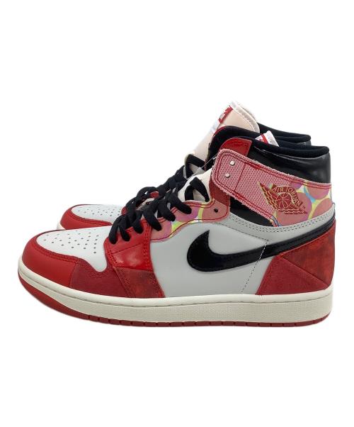 NIKE（ナイキ）NIKE (ナイキ) ハイカットスニーカー AIR JORDAN 1 HIGH OG SP スパイダーマンコラボ レッド×ホワイト サイズ:27 未使用品の古着・服飾アイテム