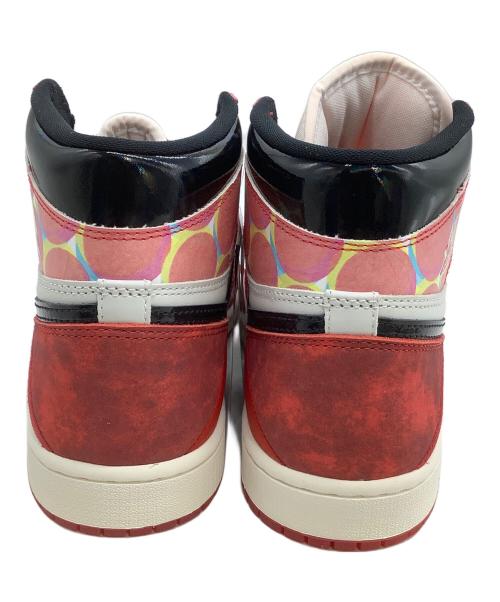 NIKE（ナイキ）NIKE (ナイキ) ハイカットスニーカー AIR JORDAN 1 HIGH OG SP スパイダーマンコラボ レッド×ホワイト サイズ:27 未使用品の古着・服飾アイテム