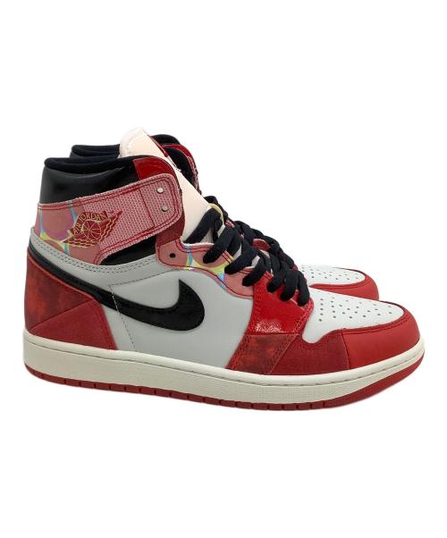 NIKE（ナイキ）NIKE (ナイキ) ハイカットスニーカー AIR JORDAN 1 HIGH OG SP スパイダーマンコラボ レッド×ホワイト サイズ:27 未使用品の古着・服飾アイテム
