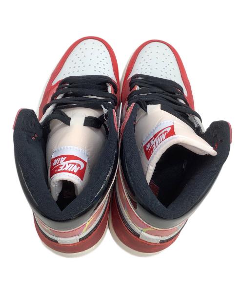 NIKE（ナイキ）NIKE (ナイキ) ハイカットスニーカー AIR JORDAN 1 HIGH OG SP スパイダーマンコラボ レッド×ホワイト サイズ:27 未使用品の古着・服飾アイテム