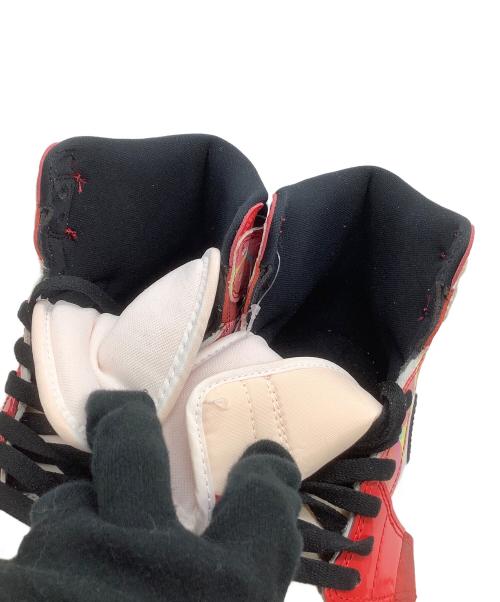NIKE（ナイキ）NIKE (ナイキ) ハイカットスニーカー AIR JORDAN 1 HIGH OG SP スパイダーマンコラボ レッド×ホワイト サイズ:27 未使用品の古着・服飾アイテム