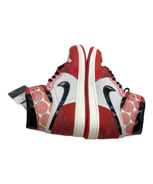 NIKE（ナイキ）NIKE (ナイキ) ハイカットスニーカー AIR JORDAN 1 HIGH OG SP スパイダーマンコラボ レッド×ホワイト サイズ:27 未使用品の古着・服飾アイテム