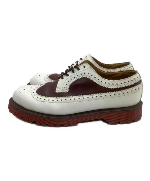 Dr.Martens（ドクターマーチン）Dr.Martens (ドクターマーチン) ウィングチップシューズ ブラウン×ホワイト サイズ:UK 7の古着・服飾アイテム