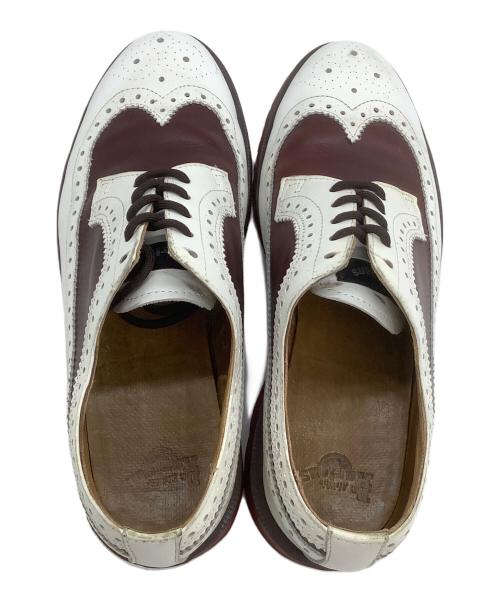 Dr.Martens（ドクターマーチン）Dr.Martens (ドクターマーチン) ウィングチップシューズ ブラウン×ホワイト サイズ:UK 7の古着・服飾アイテム