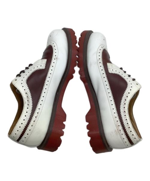 Dr.Martens（ドクターマーチン）Dr.Martens (ドクターマーチン) ウィングチップシューズ ブラウン×ホワイト サイズ:UK 7の古着・服飾アイテム