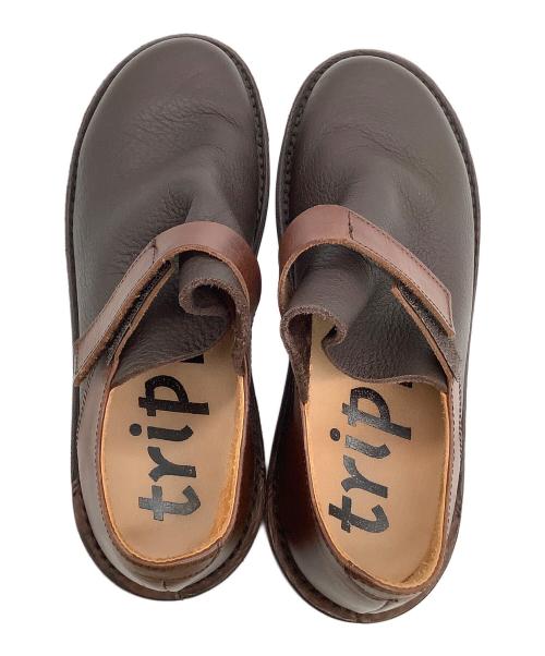 Trippen（トリッペン）Trippen (トリッペン) ベルクロシューズ BEUTEN ブラウン サイズ:表記なしの古着・服飾アイテム