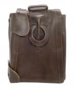 HIROKO HAYASHIヒロコ ハヤシ）の古着「レザーリュック」｜ブラウン