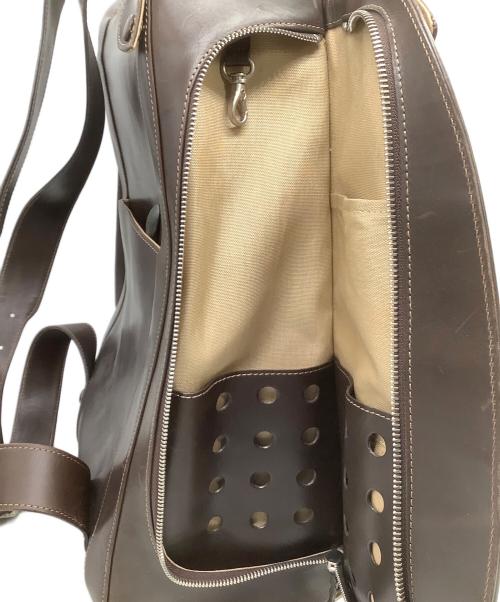 HIROKO HAYASHI（ヒロコ ハヤシ）HIROKO HAYASHI (ヒロコ ハヤシ) レザーリュック ブラウンの古着・服飾アイテム