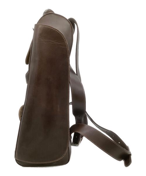 HIROKO HAYASHI（ヒロコ ハヤシ）HIROKO HAYASHI (ヒロコ ハヤシ) レザーリュック ブラウンの古着・服飾アイテム