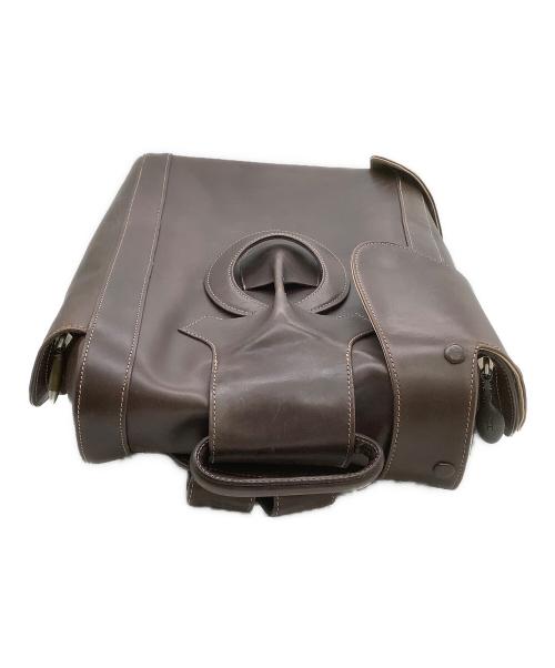 HIROKO HAYASHI（ヒロコ ハヤシ）HIROKO HAYASHI (ヒロコ ハヤシ) レザーリュック ブラウンの古着・服飾アイテム