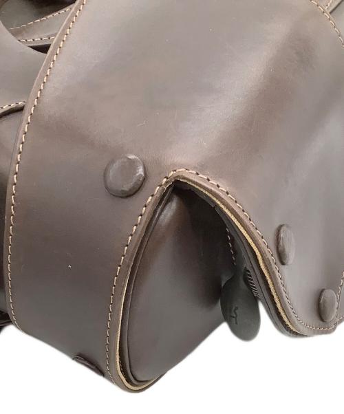 HIROKO HAYASHI（ヒロコ ハヤシ）HIROKO HAYASHI (ヒロコ ハヤシ) レザーリュック ブラウンの古着・服飾アイテム