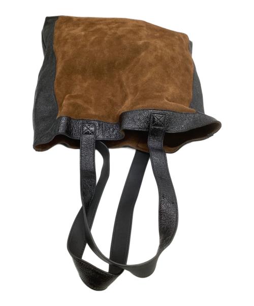 GUCCI（グッチ）GUCCI (グッチ) トートバッグ インターロッキング ブラウン×ブラックの古着・服飾アイテム