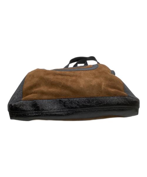 GUCCI（グッチ）GUCCI (グッチ) トートバッグ インターロッキング ブラウン×ブラックの古着・服飾アイテム