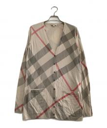 BURBERRY BRIT（バーバリーブリット）の古着「薄手カーディガン　チェック」｜ベージュ