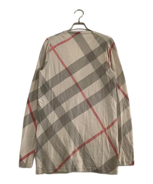 BURBERRY BRIT（バーバリーブリット）BURBERRY BRIT (バーバリーブリット) 薄手カーディガン　チェック ベージュ サイズ:Mの古着・服飾アイテム