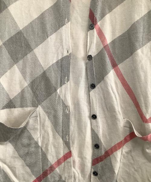 BURBERRY BRIT（バーバリーブリット）BURBERRY BRIT (バーバリーブリット) 薄手カーディガン　チェック ベージュ サイズ:Mの古着・服飾アイテム
