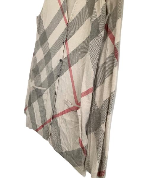 BURBERRY BRIT（バーバリーブリット）BURBERRY BRIT (バーバリーブリット) 薄手カーディガン　チェック ベージュ サイズ:Mの古着・服飾アイテム