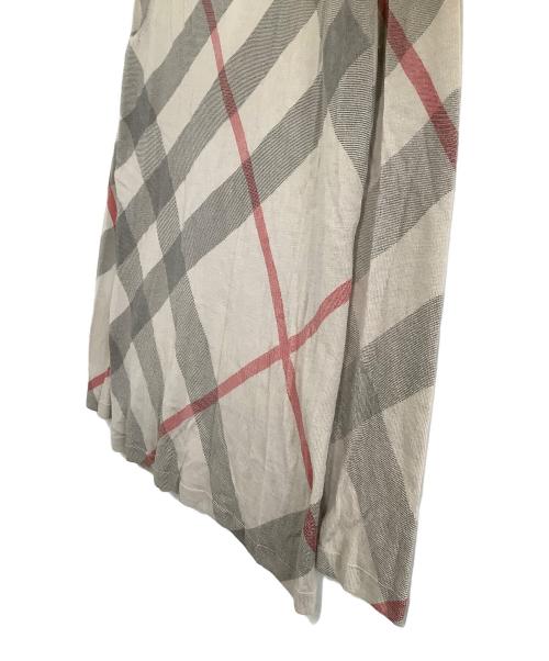 BURBERRY BRIT（バーバリーブリット）BURBERRY BRIT (バーバリーブリット) 薄手カーディガン　チェック ベージュ サイズ:Mの古着・服飾アイテム