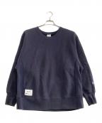 Champion×WTAPSチャンピオン×ダブルタップス）の古着「クルーネックスウェット」｜ネイビー