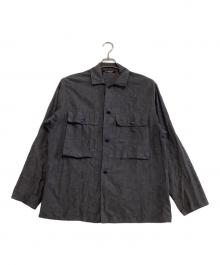 MAATEE&SONS（マーティーアンドサンズ）の古着「長袖シャツ　シャンブレーシリーズ」｜グレー