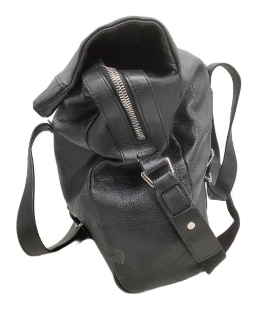 BALLY（バリー）BALLY (バリー) レザーボストンバッグ ブラックの古着・服飾アイテム