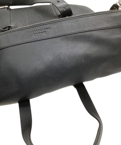 BALLY（バリー）BALLY (バリー) レザーボストンバッグ ブラックの古着・服飾アイテム