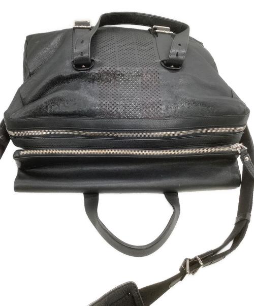 BALLY（バリー）BALLY (バリー) レザーボストンバッグ ブラックの古着・服飾アイテム