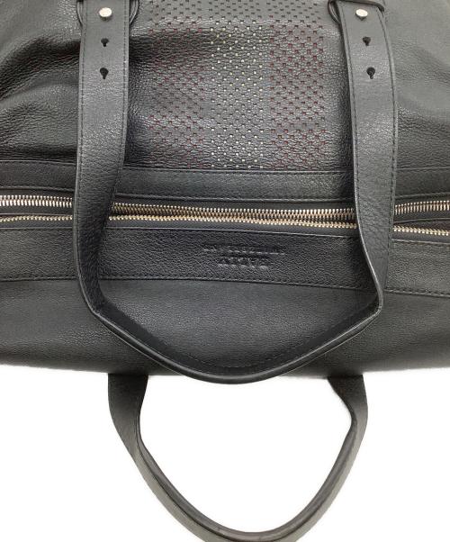 BALLY（バリー）BALLY (バリー) レザーボストンバッグ ブラックの古着・服飾アイテム