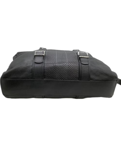 BALLY（バリー）BALLY (バリー) レザーボストンバッグ ブラックの古着・服飾アイテム