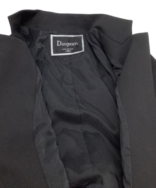 Diagram GRACE CONTINENTAL（ダイアグラム グレースコンチネンタル）Diagram GRACE CONTINENTAL (ダイアグラム グレースコンチネンタル) ジャケット ブラック サイズ:38の古着・服飾アイテム