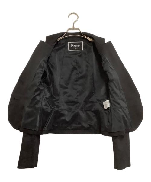 Diagram GRACE CONTINENTAL（ダイアグラム グレースコンチネンタル）Diagram GRACE CONTINENTAL (ダイアグラム グレースコンチネンタル) ジャケット ブラック サイズ:38の古着・服飾アイテム