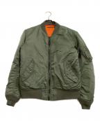 AVIREXアヴィレックス）の古着「MA-1ジャケット」｜カーキ