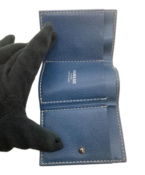 MOREAU（モロー）MOREAU (モロー) 3つ折り財布 ブラウン×ベージュの古着・服飾アイテム