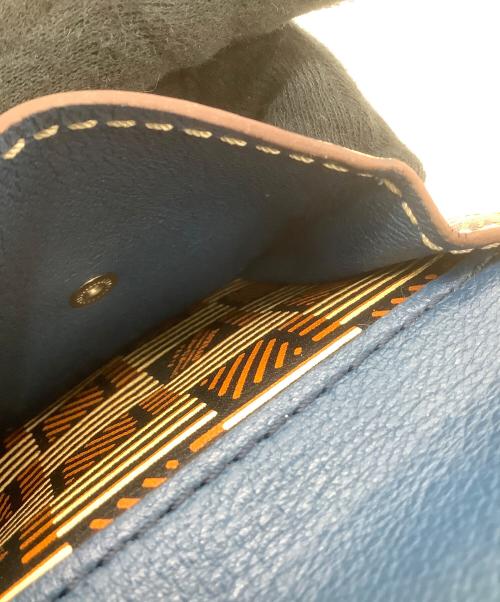 MOREAU（モロー）MOREAU (モロー) 3つ折り財布 ブラウン×ベージュの古着・服飾アイテム