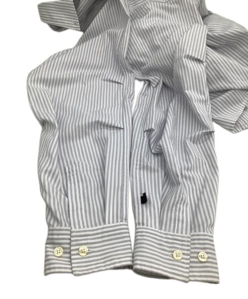 DAIWA（ダイワ）DAIWA (ダイワ) 長袖シャツ　TECH BUTTON DOWN SHIRT L/S STRIPE　ストライプ グレー×ホワイト サイズ:Mの古着・服飾アイテム