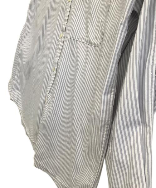 DAIWA（ダイワ）DAIWA (ダイワ) 長袖シャツ　TECH BUTTON DOWN SHIRT L/S STRIPE　ストライプ グレー×ホワイト サイズ:Mの古着・服飾アイテム